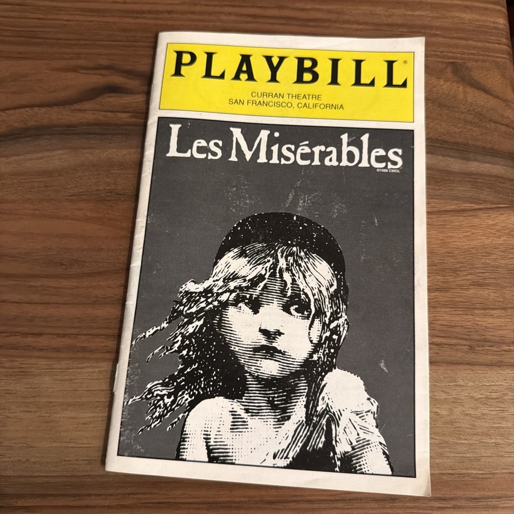 LES MISERABLES, PLAYBILL, JULY 2000, CURRAN THEATRE, SAN FRANCISCO, CA